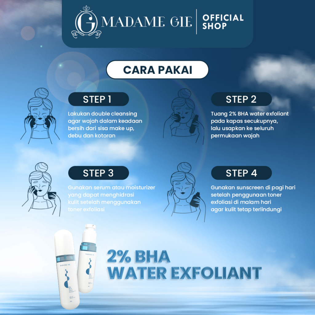 Madame Gie 2% BHA Water Exfoliant Toner - 60 ML