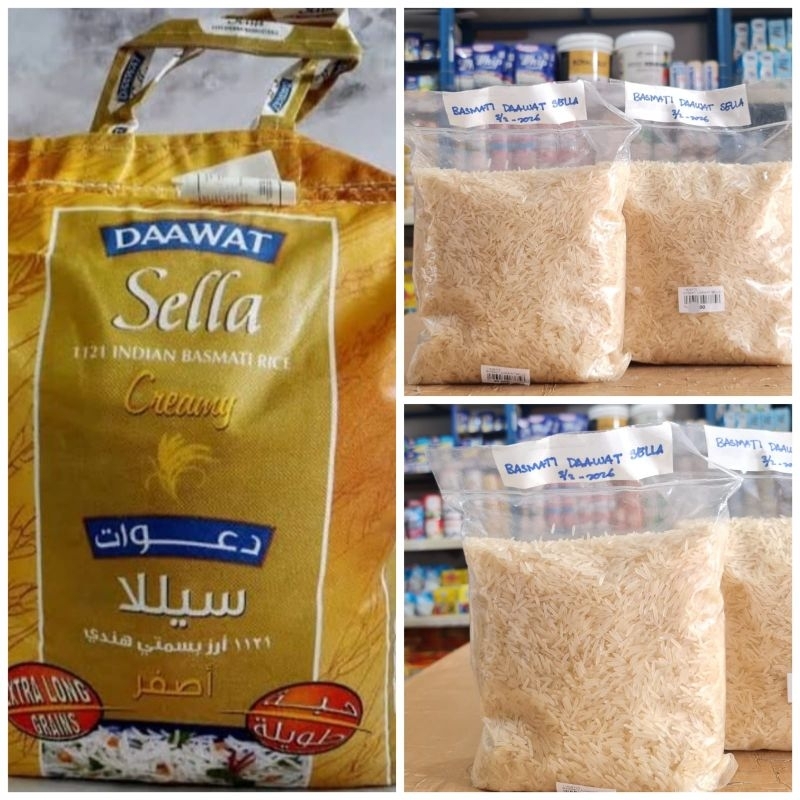 

Daawat Basmati Sella 1kg/Daawat sella Basmati Creamy/Beras Basmati Gurih dan Pulen/Beras Arab/Nasi Kebuli