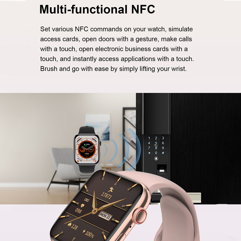 GARANSI✅DT8 Mini 41mm Smart Watches Series 8 NFC GPS Tracker Blue Tooth Call Iwo Smartwatch Voice Assistant Sleep Heart Rate Monitoring Music PK HW12 HW67mini HW68mini DT7mini