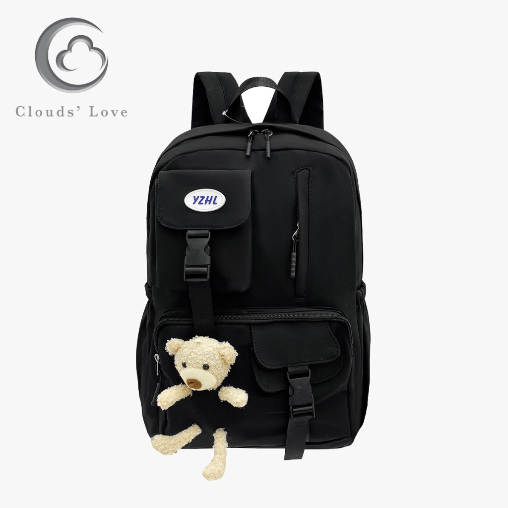 Tas Ransel Sekolah CLOUDS' LOVE 98096 Backpack Remaja Muat Laptop 16inch Bahan Anti Air WATCHKITE WKOS