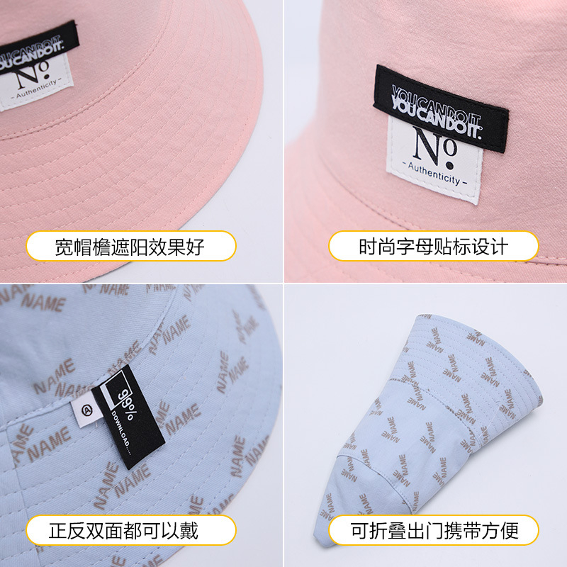 Caliloops Topi Bucket Hat Reversible Wanita Korea Premium Lebar Garcia