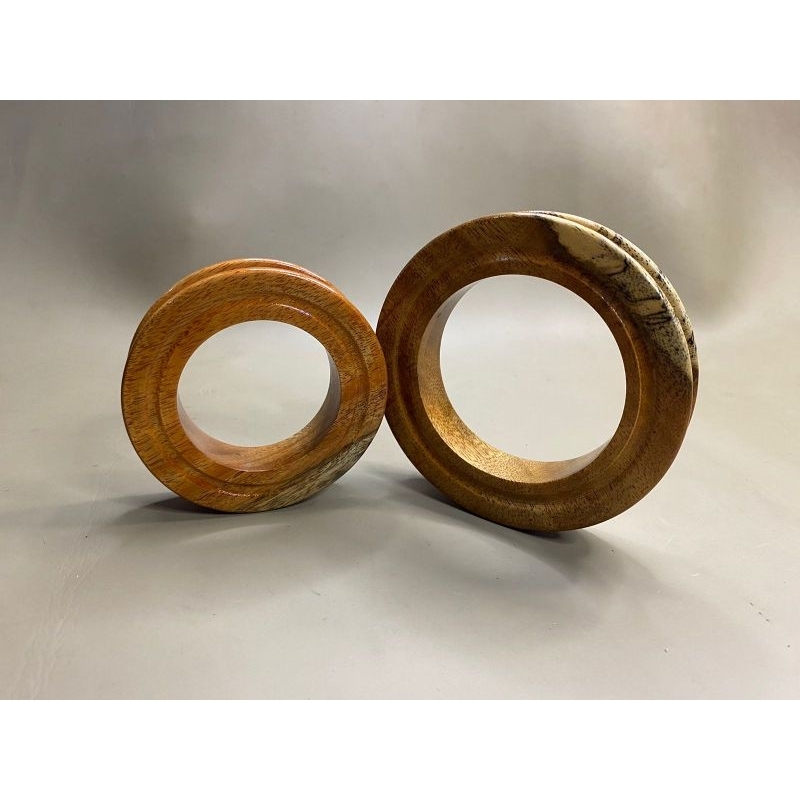 Gulungan Senar Pancing bahan Kayu Ukuran Sedang dan kecil Racing Gulungan Senar