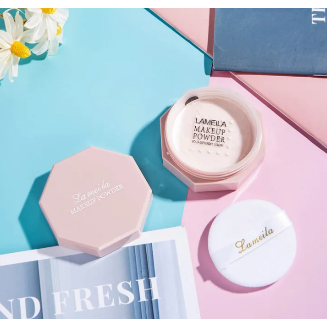 LAMEILA LAMAILAI LML5052 Bedak Tabur Pengontrol Minyak Wajah Anti Air LAMEILA LOOSE POWDER LOVE