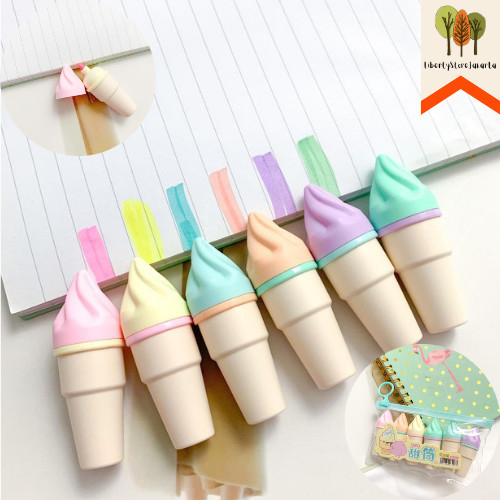 

Stabilo Ice Cream Corn 1 Set Isi 6 Pcs Warna Pastel