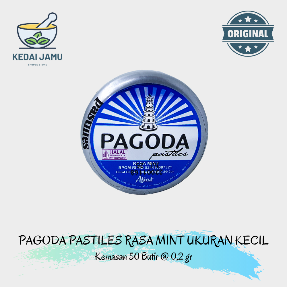 

Pagoda Pastiles Mint Kaleng Kecil 50 Butir