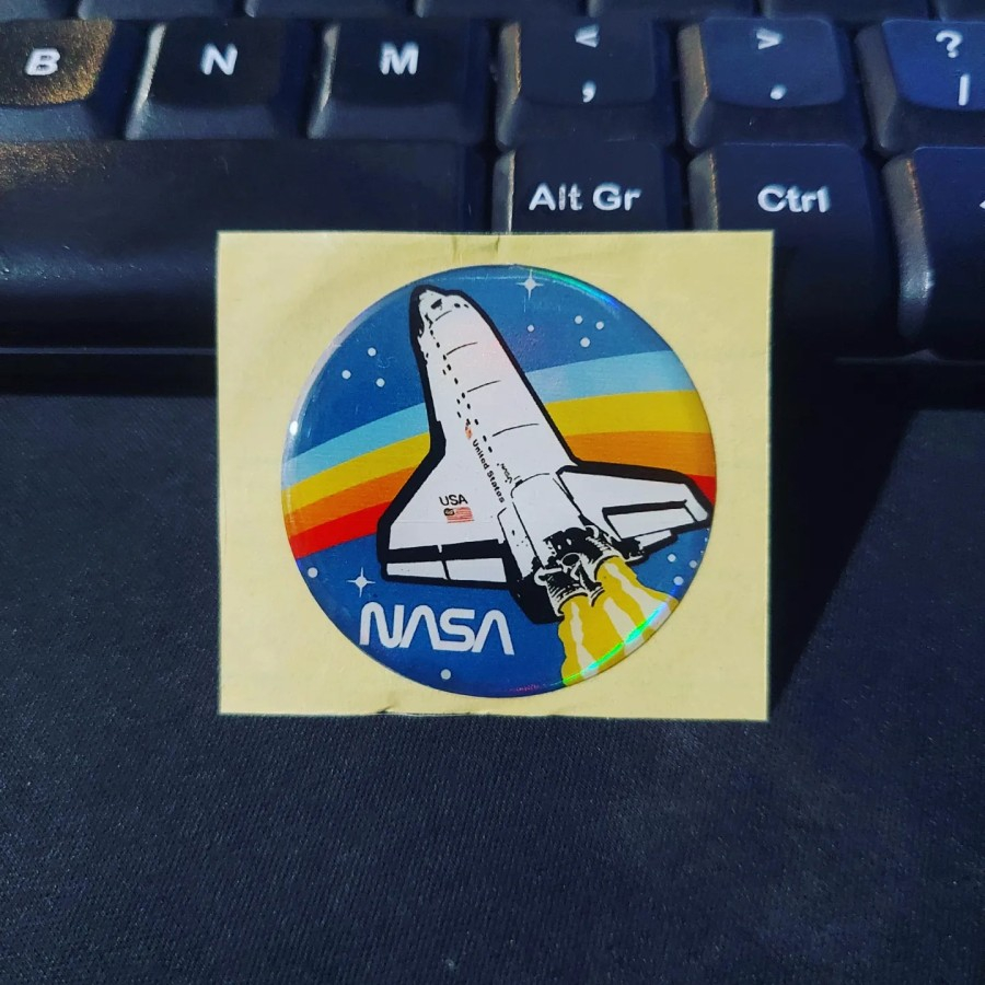 

Sticker Timbul Resin NASA BULAT Stiker Logo Lycal 3D Kecil Satuan