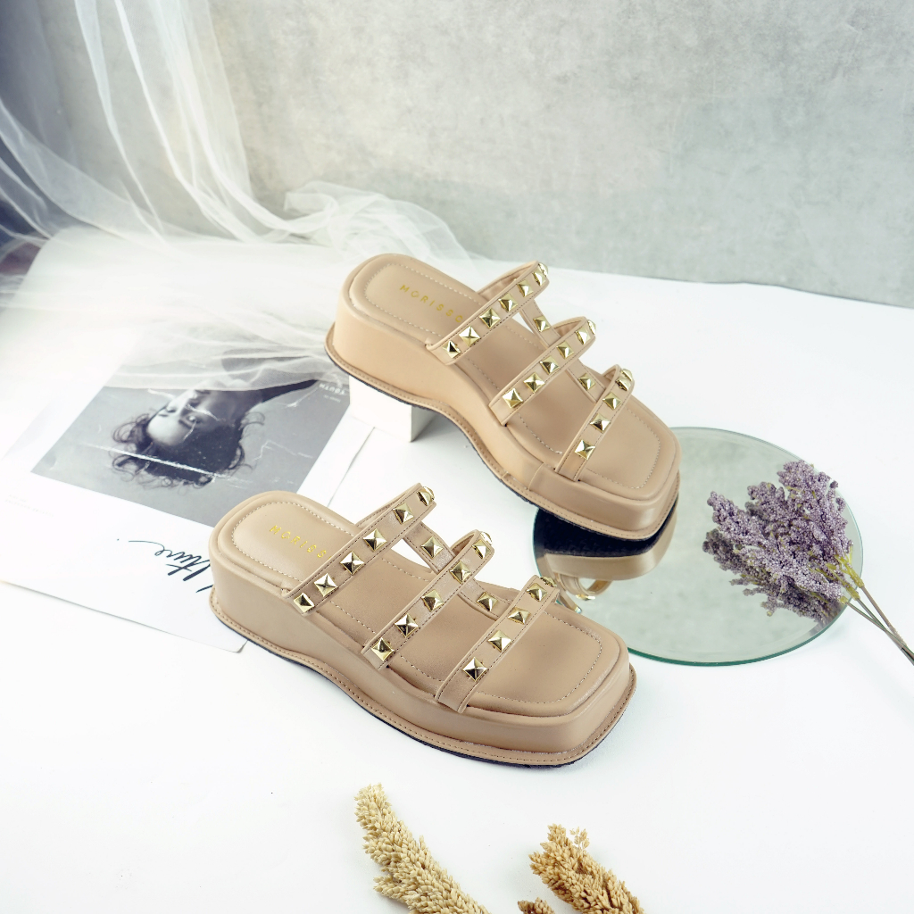 Sandal Wanita Denara Wedges Sendal Platfrom AB 93
