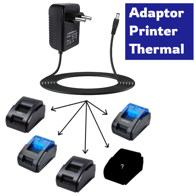 Charger Adaptor Printer Thermal RPP02 EPPOS 58mm C-58BT SMARTCOM Kasir Adapter