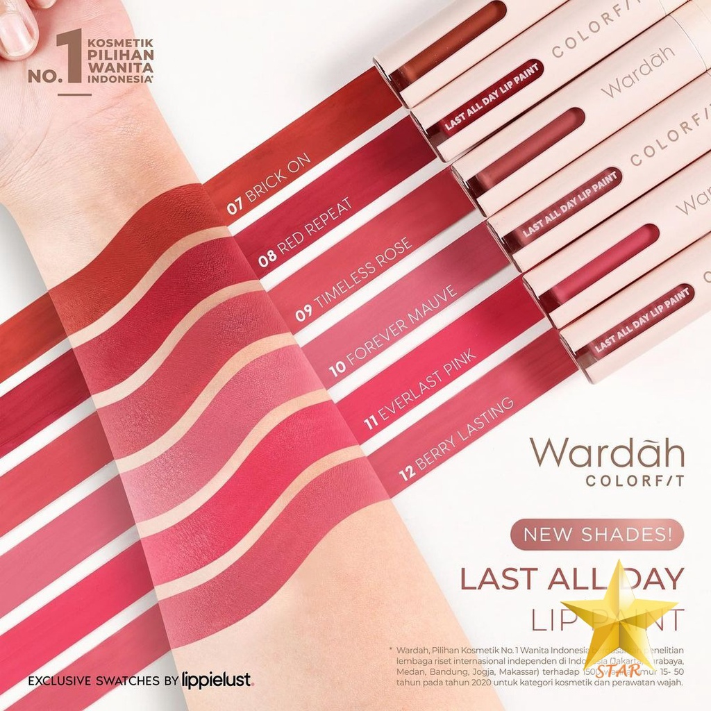 ❤PAMELA❤ Wardah Colorfit Last All Day Lip Paint