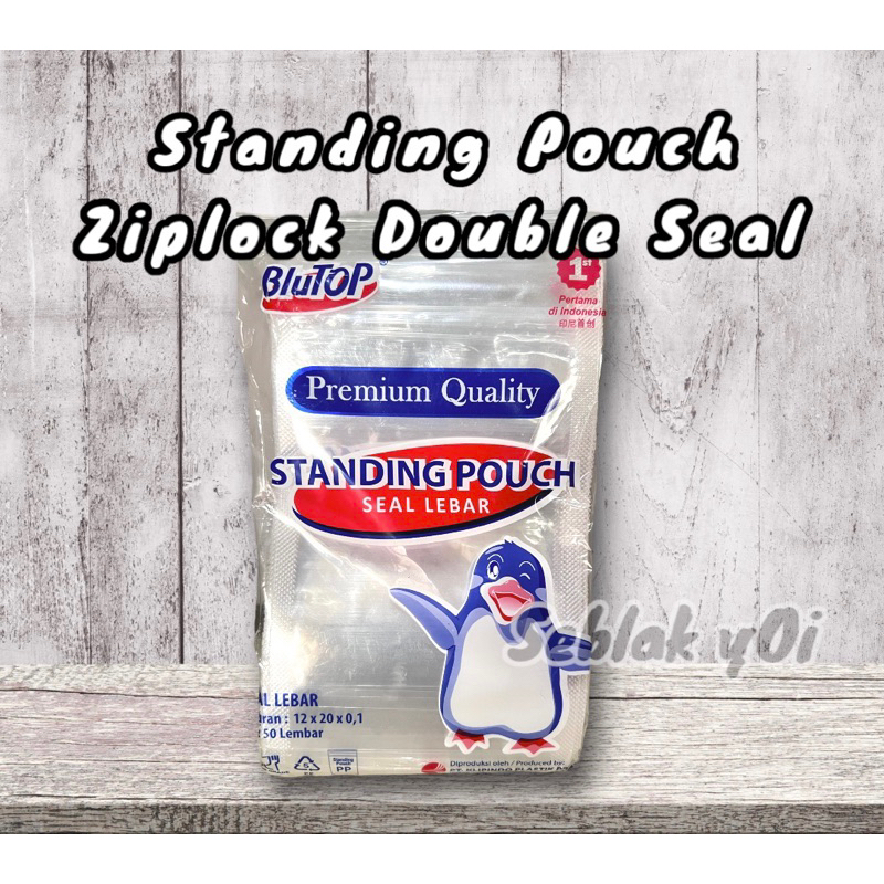 Standing Pouch 9x15 10x17 12x20 14x22 Double seal