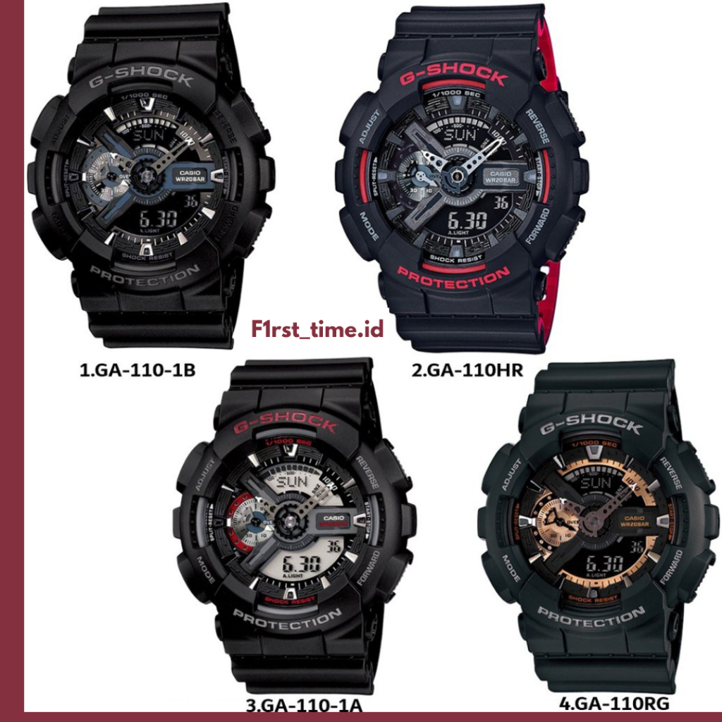 Casio Gshock Jam Tangan Pria GSHOCK GA110 FullSet Paperbag Water Resistant