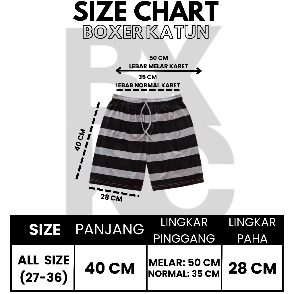 BOXER CELANA PENDEK PRIA BAHAN KATUN