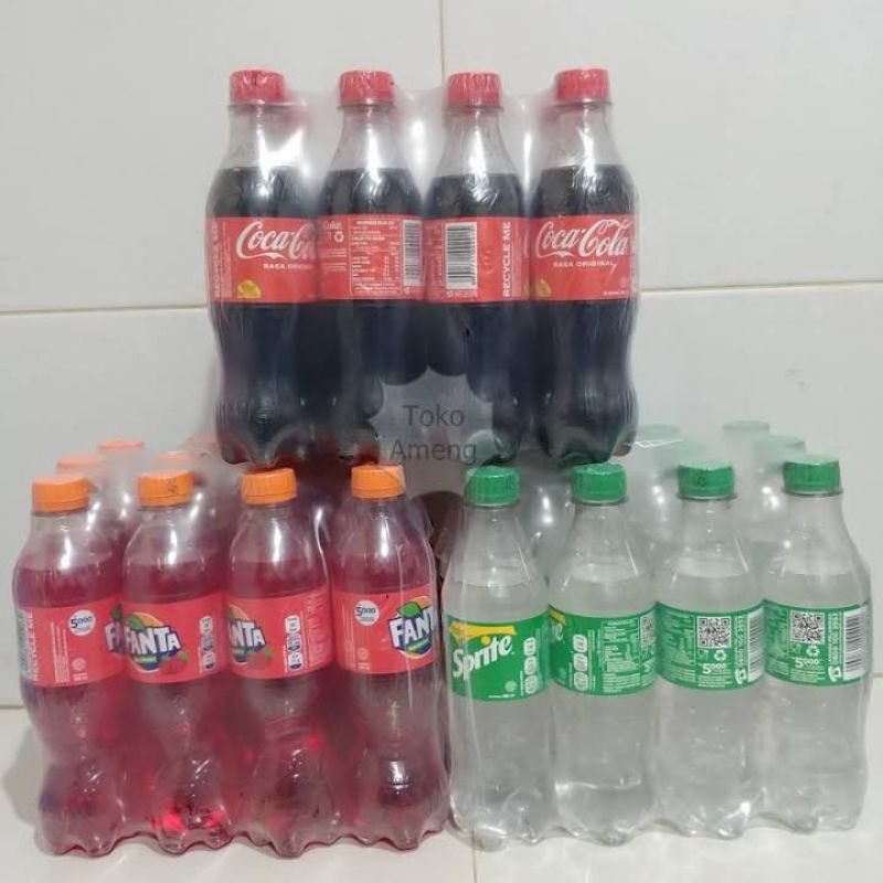 

Sprite/Coca-Cola/Fanta seru 390ml 1 pack isi 12 botol