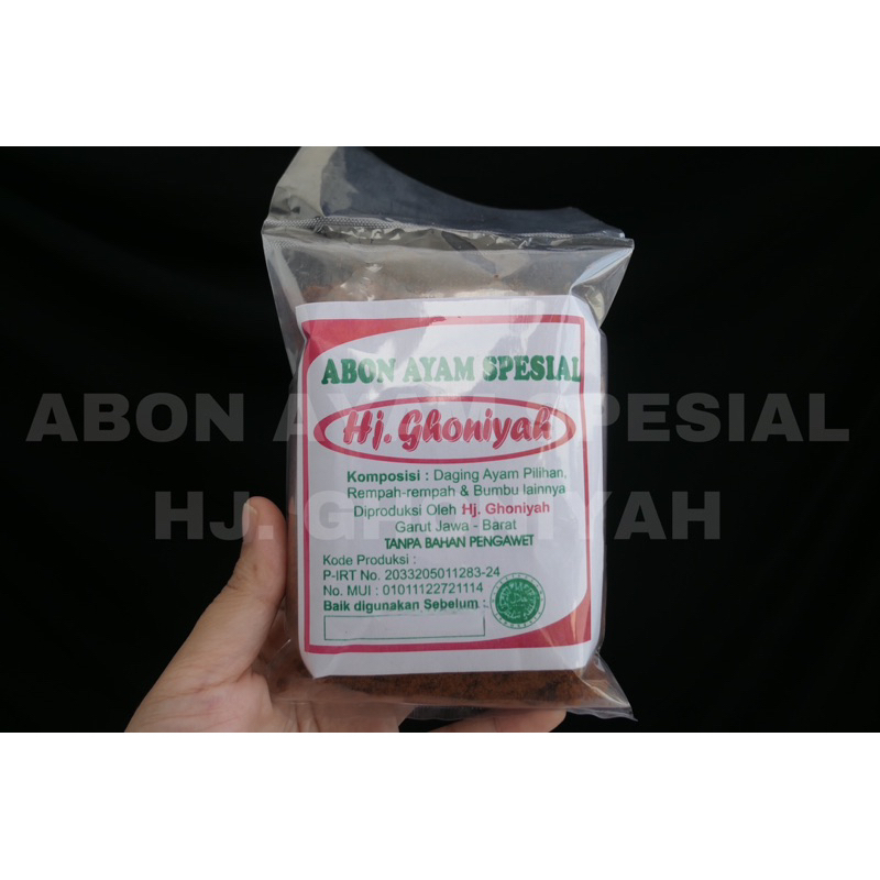 

ABON AYAM SPESIAL HJ. GHONIYAH 100gr / ABON GHONIYAH / ABON HJ.GHONIYAH / ABON AYAM ABON BAYI ABON AYAM HOME MADE ABON SEHAT LANGSUNG DARI PABRIKNYA