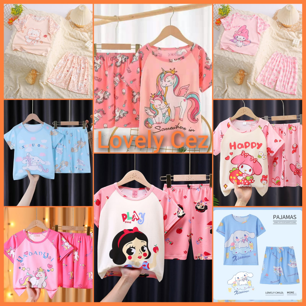 Setelan Anak Perempuan Import Unicorn Lucu