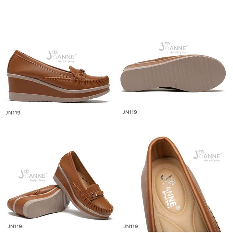 [ORIGINAL] JOANNE Closed Toe Wedges Shoes Sepatu Wanita #JN119