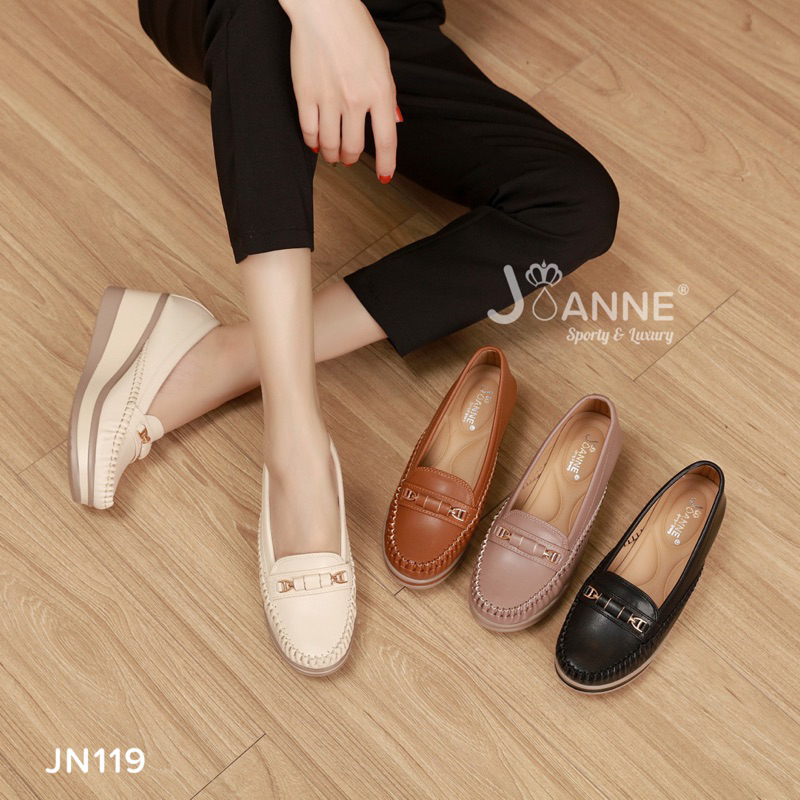 [ORIGINAL] JOANNE Closed Toe Wedges Shoes Sepatu Wanita #JN119