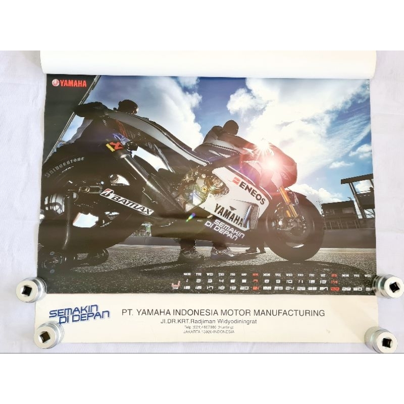 Kalender lawas YAMAHA MOTOR GP 2013 ORI