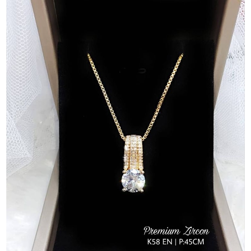 Kalung Mata Diamond Looks Premium