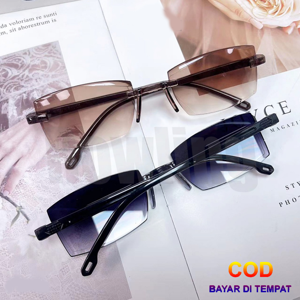 ✅COD Kaca Mata Kacamata Hitam Anti Radiasi Silau Polarized Potocromic Photocromic Sunglasses Aksesoris Fashion Gaya Korean Style Wanita Cewe Cewek Korea Kece Keren Original