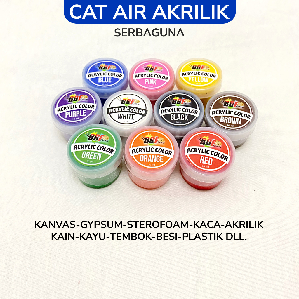 

Cat Air Paint Watercolor Cet Minyak Peralatan Alat Lukis Palet Kuas Kanvas Paintbrush Painting Brush Canvas Art Acrylic Akrilik Warna