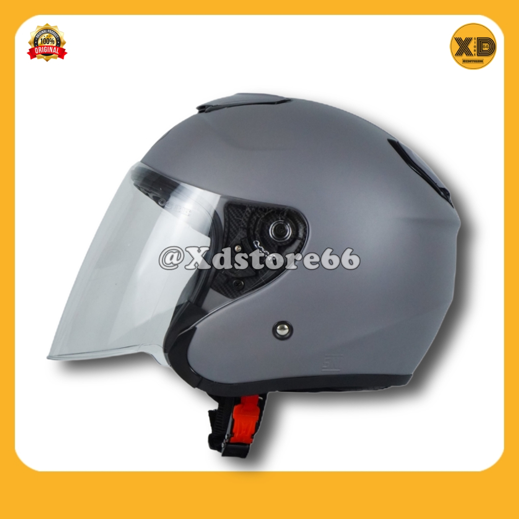 Helm Sepeda Motor Half Face Priest Kyoto Solid Whitte Black Pink Gorilla Glossy & Doff Paket Ganteng