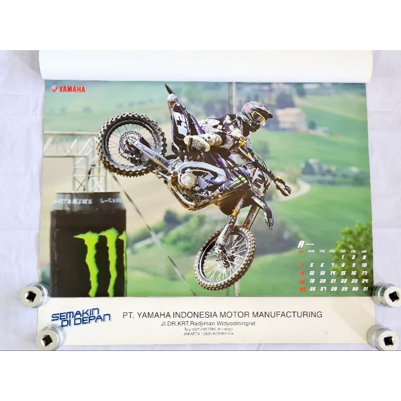 Kalender lawas YAMAHA TRAIL MONSTER 2013 ORI