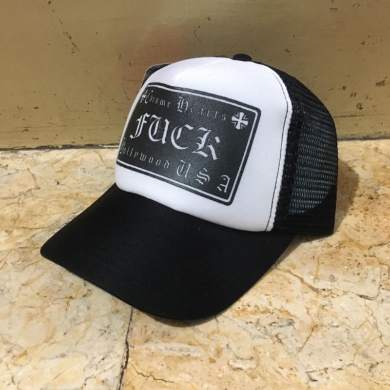 Topi trucker hat topi chrome topi kekinian jaring topi trucker topi trucker hat topi pria dewasa topi trucker CRHOME