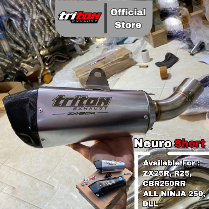 TRITON Exhaust Slipon NEURO SHORT Knalpot ZX25R ZX25RR