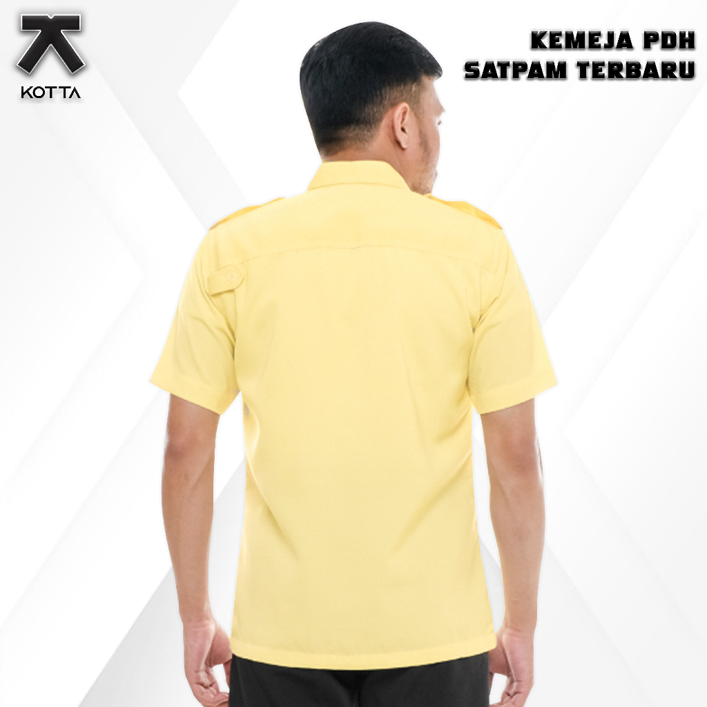 BAJU PDH SATPAM TERBARU KREM - KEMEJA PDH SATPAM KREM - KEMEJA PDH SATPAM 2022