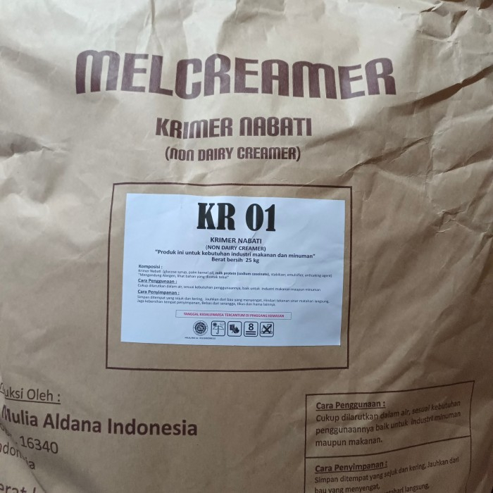 

Non Dairy Creamer KR01 25kg / Mel Creamer 25kg/MELCREAMER/KRIMER KR 01