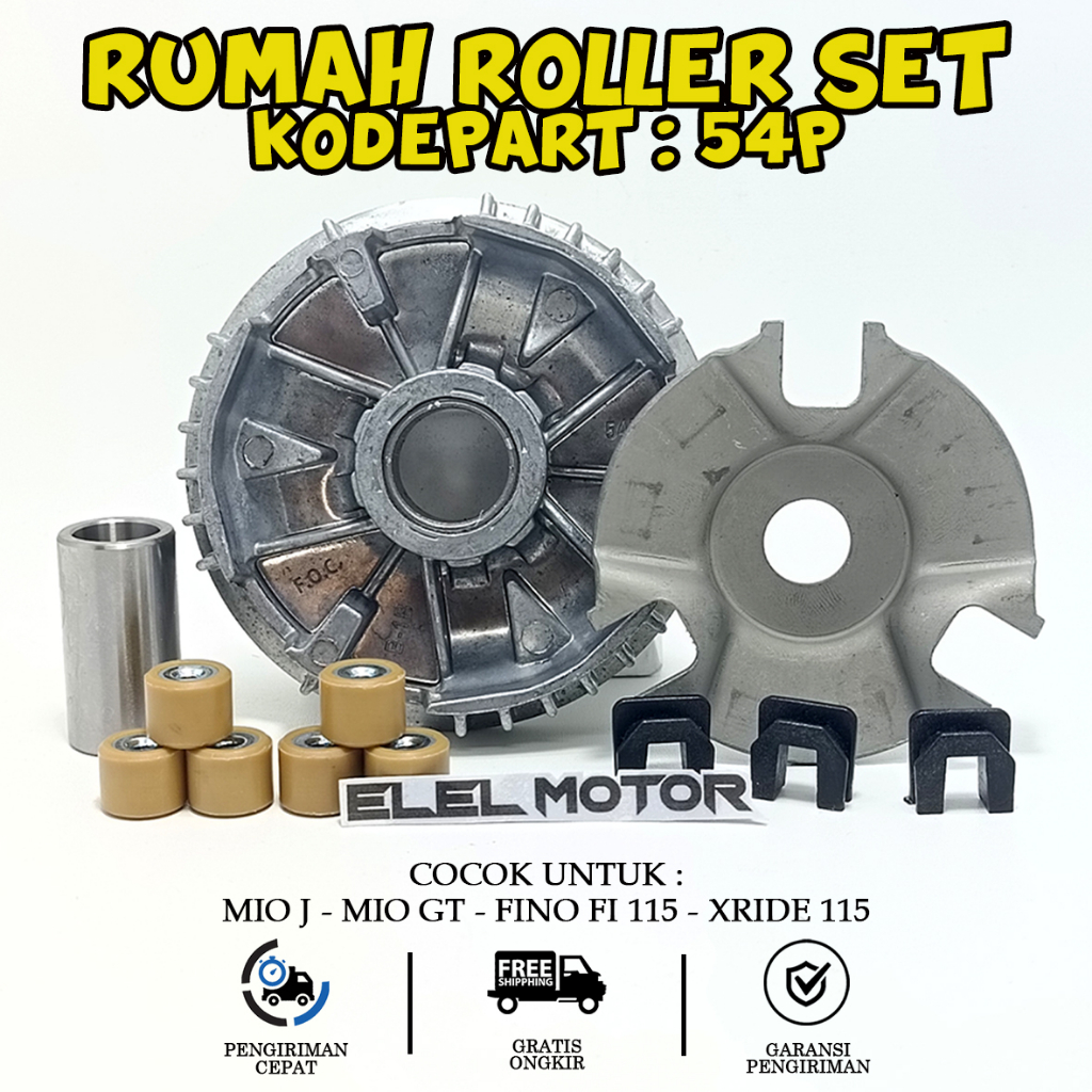 Rumah Roller Assy Yamaha Komplit Mio J, Soul GT, Fino Fi, Xride 54P / Paket Rumah Roller Mio J 1 SET