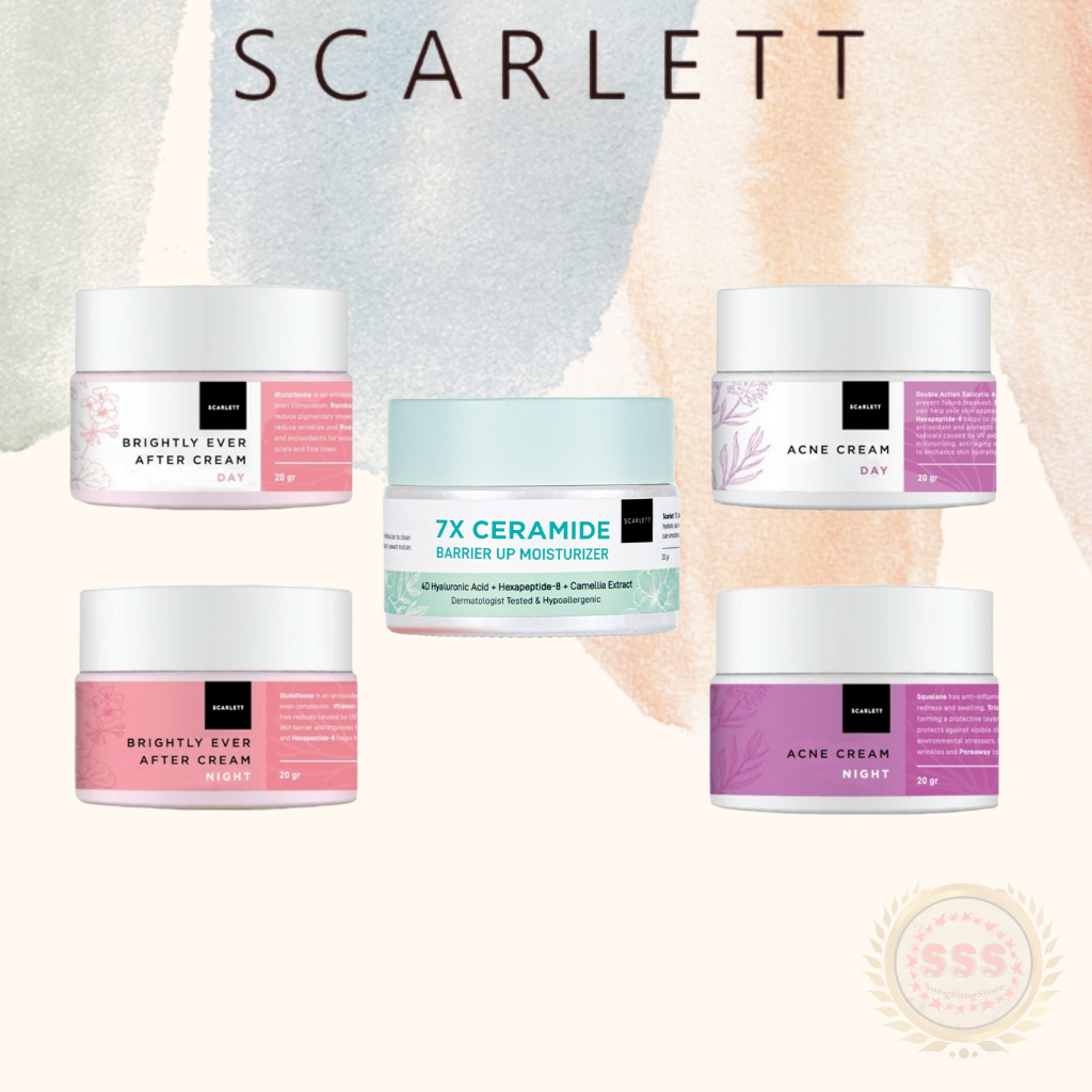 SCARLETT WHITENING Cream Moisturizer Series 20gr