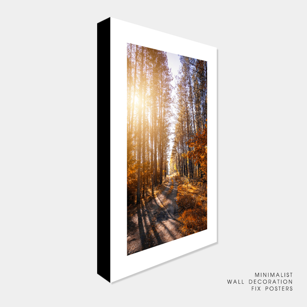 Hiasan dinding minimalis poster forest Wall decoration