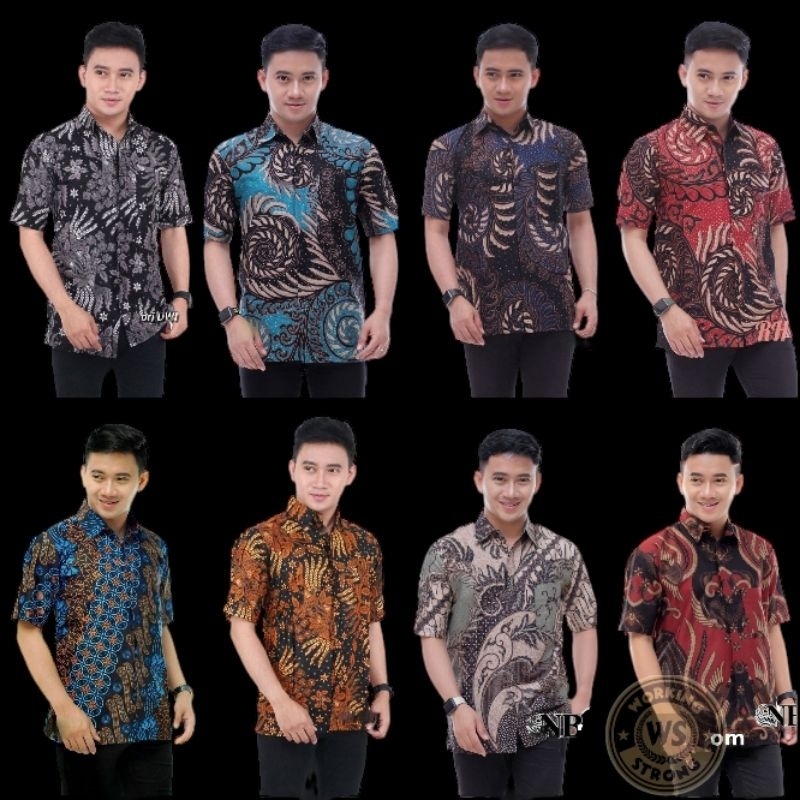 BAJU BATIK PRIA ABADI BATIK KEMEJA BATIK PRIA LENGAN PENDEK