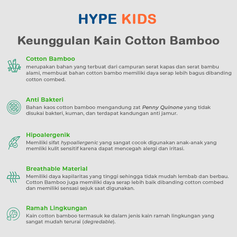 Hypekids Oversized Pocket Tee - Kaos Anak Oversized Usia 1 - 7 Tahun Cotton Bamboo