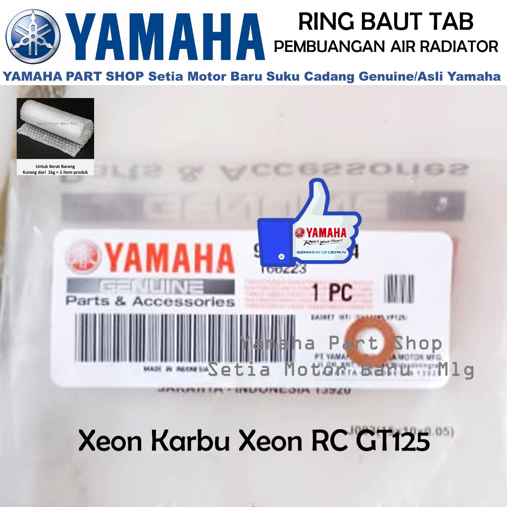 Ring Baut Tab Pembuangan Air Radiator XeonRC Xeon Rc GT125 GT 125 Asli Yamaha Setia Motor Baru