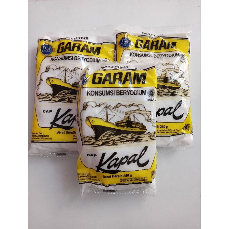 

garam cap kapal 250gram