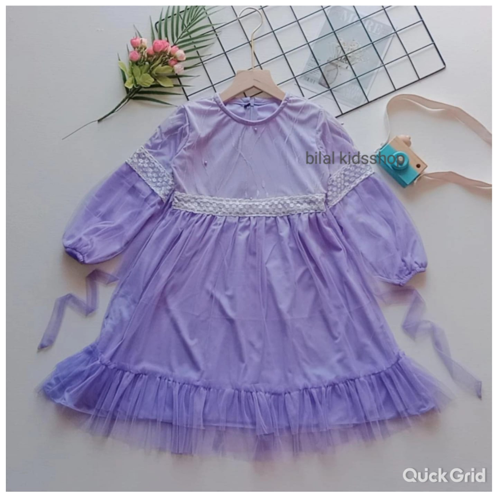 GAMIS BRUKAT ANAK LENGAN PANJANG 1-10 TAHUN ( TANPA HIJAB)