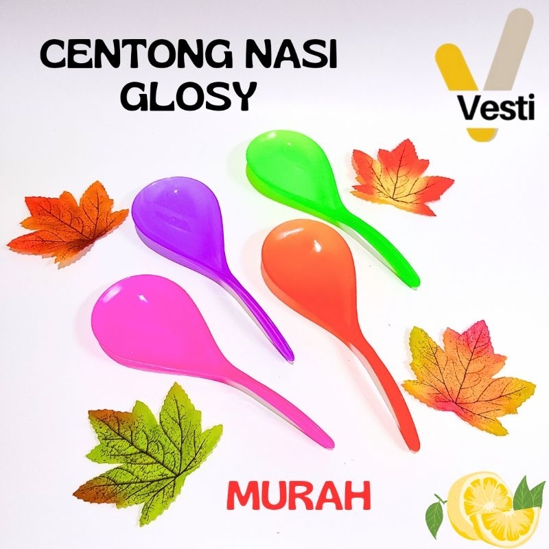 CENTONG NASI PLASTIK TEBAL WARNA / ENTONG NASI / CENTONG NASI / CENTONG MURAH GROSIR / CENTONG NASI 
