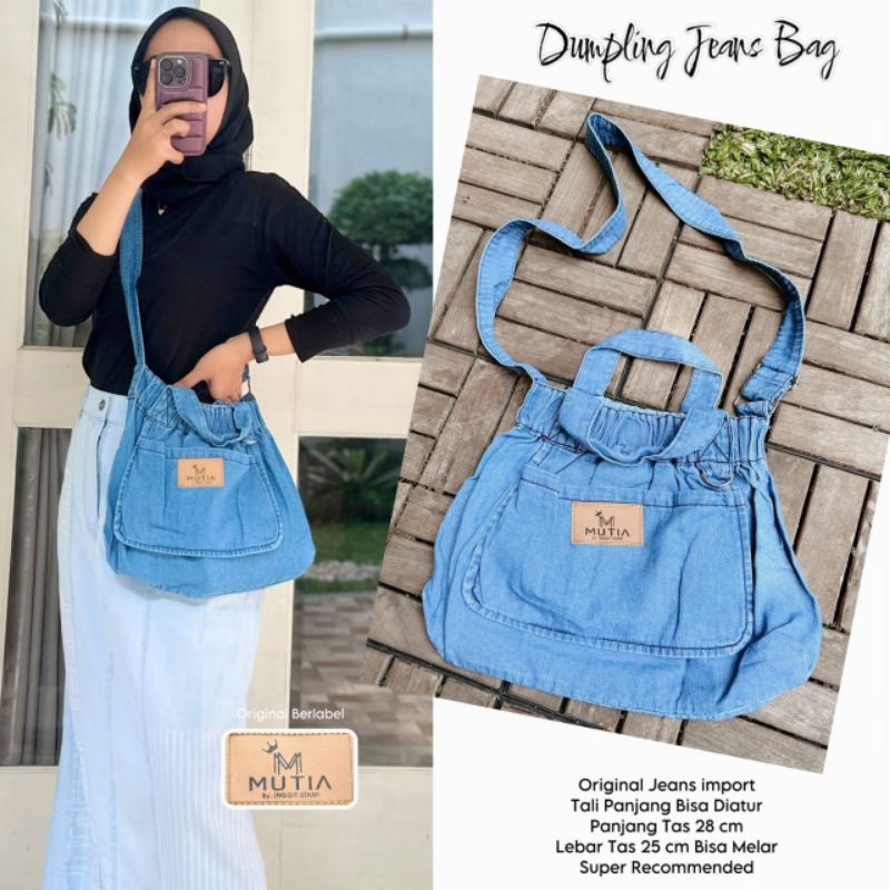 TAS WANITA JEANS ORI BY MUTIA NEW MODEL
