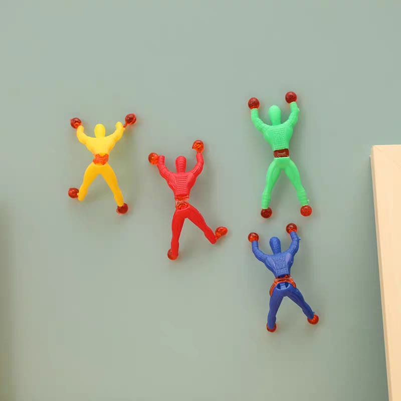 Mainan Sticky Wall /Super Ninja/Mainan Spiderman Panjat Dinding ( cicak) 1 pack isi 4 pcs