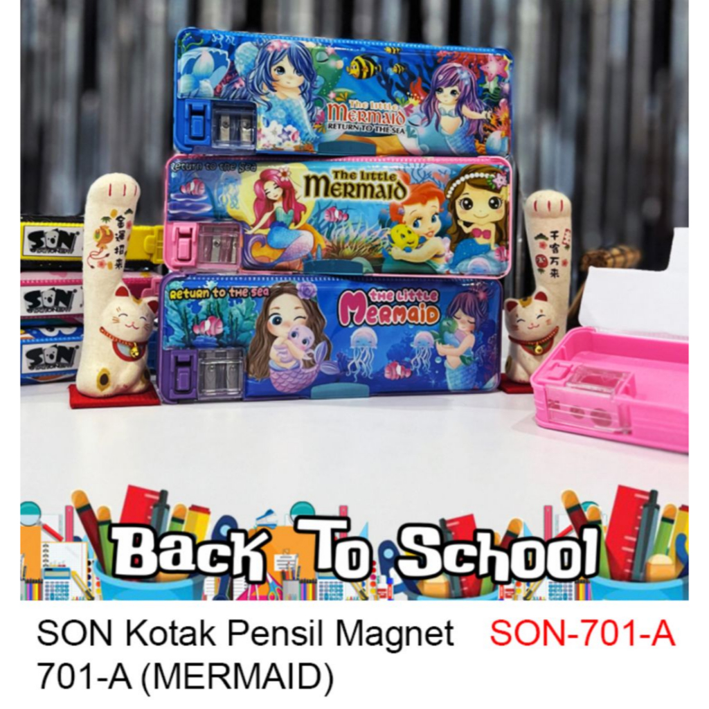 

Kotak pensil son magnet the litttel mermaid pencil case magnet