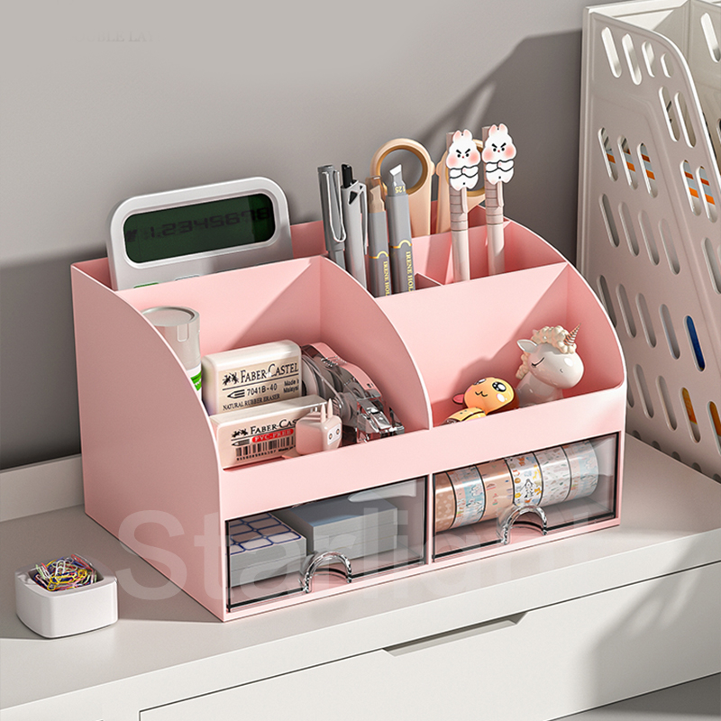 Starlight Kotak Organizer Alat Tulis Meja Kantor Rak Kosmetik Laci Rak Desktop Stationery Kotak Stor