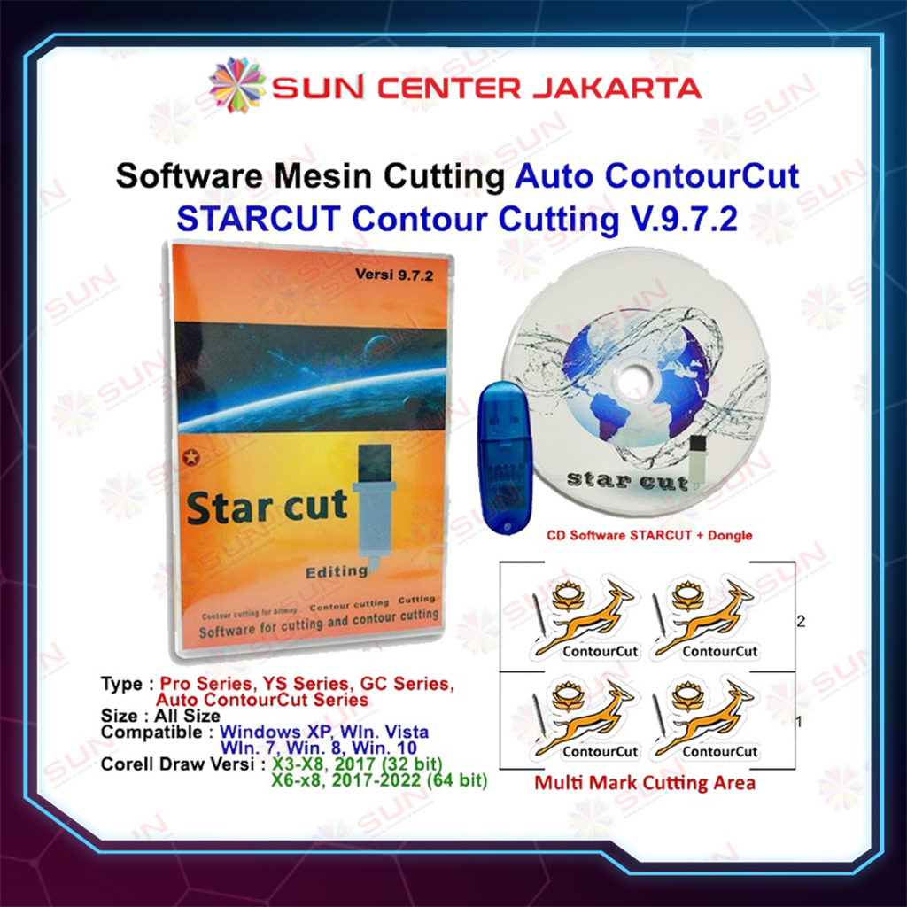 Mesin Cutting Sticker Jinka Auto Contour Cut Terbaru -  XL Pro V 453 LED ( Auto Contour Cut )