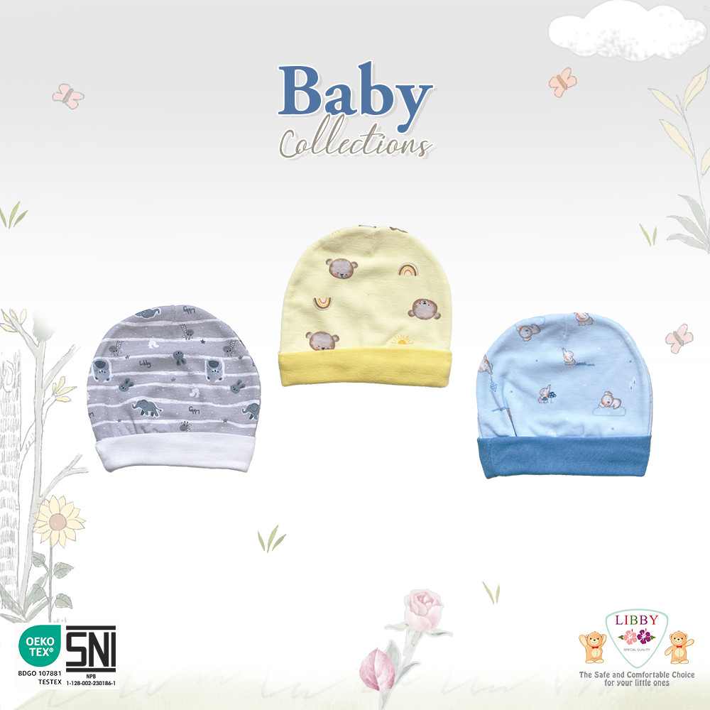 Libby Baby Topi Bulat Motif Series