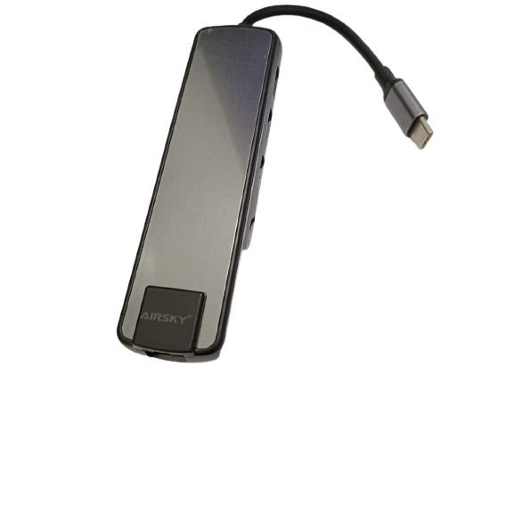 AIRSKY Converter Type C 6in1 HDMI 4K HUB USB 3.0 +Gigabit LAN USB C PD