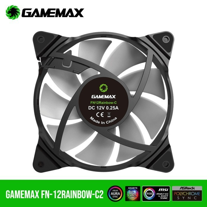 Gamemax Fan Casing Rainbow FN12 C2 - Fan Case 12cm