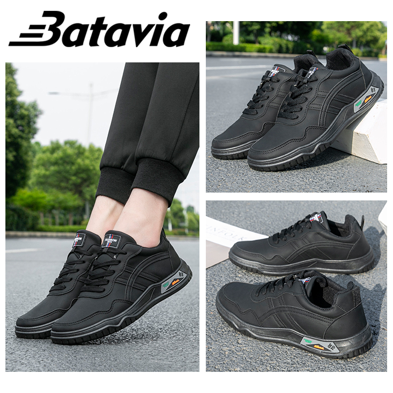 BATAVIA Baru Pria Sport Shoes Impor white Pria olahraga sepatu hitam Sneakers sepatu sekolah J14