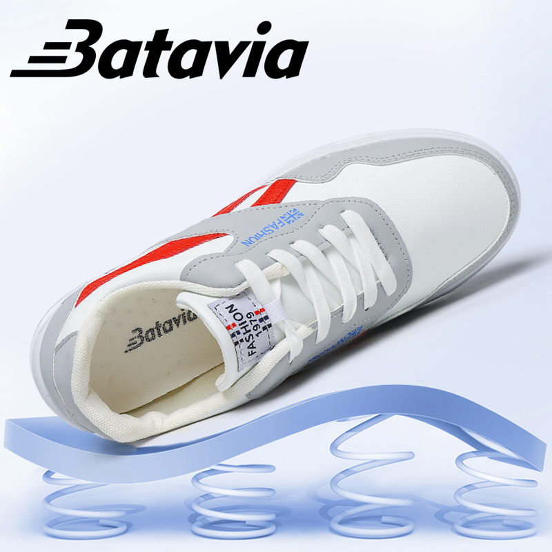 BATAVIA Fashion Impor white Pria olahraga sepatu Sepatu Sneakers Pria Sport Shoes sepatu sekolah J13